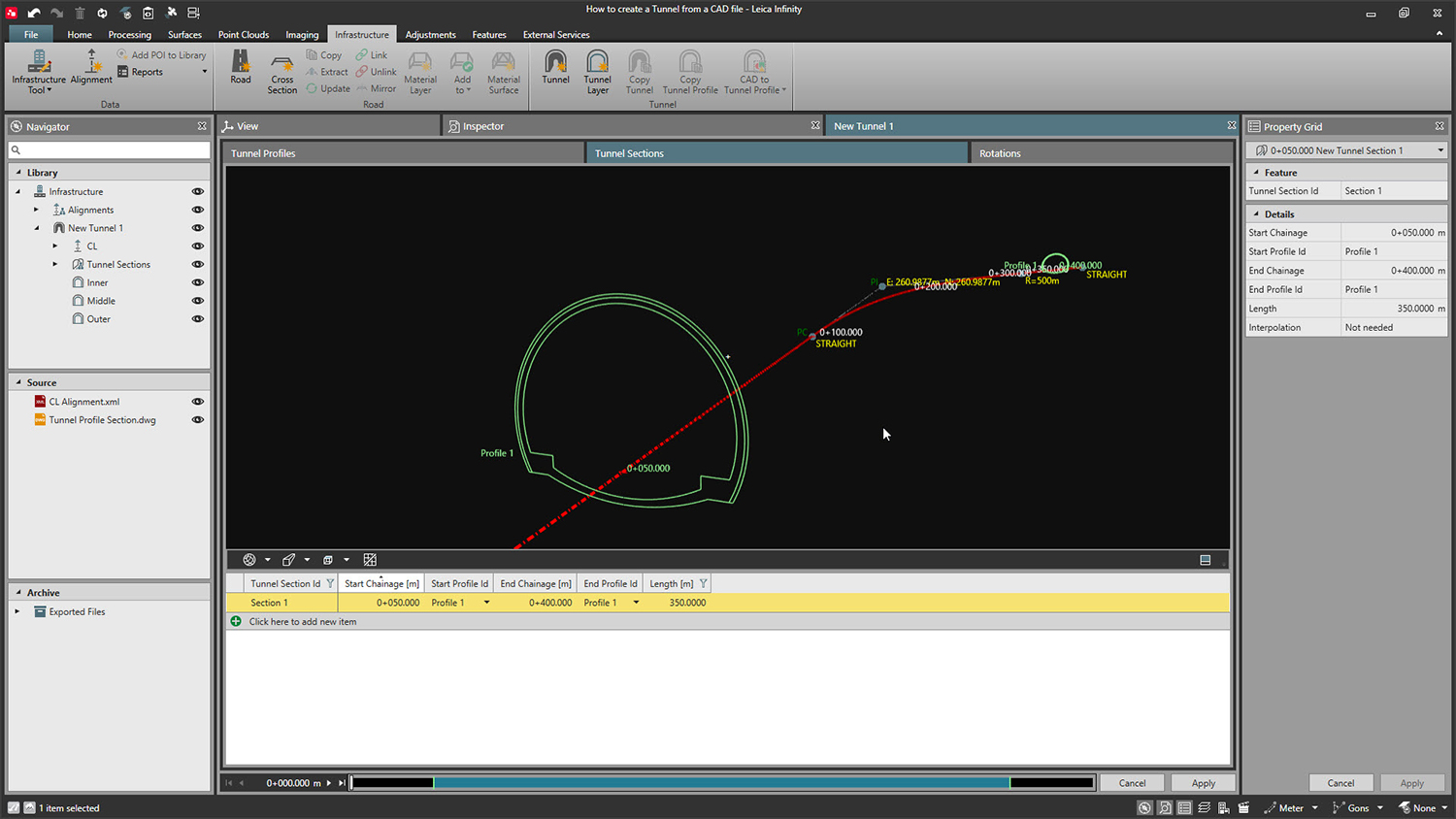 Leica Infinity Tunnelling Blog